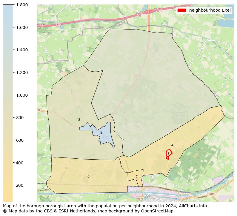 Image of the neighbourhood Exel at the map. This image is used as introduction to this page. This page shows a lot of information about the population in the neighbourhood Exel (such as the distribution by age groups of the residents, the composition of households, whether inhabitants are natives or Dutch with an immigration background, data about the houses (numbers, types, price development, use, type of property, ...) and more (car ownership, energy consumption, ...) based on open data from the Dutch Central Bureau of Statistics and various other sources!