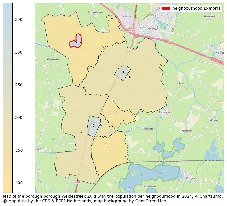 Image of the neighbourhood Exmorra at the map. This image is used as introduction to this page. This page shows a lot of information about the population in the neighbourhood Exmorra (such as the distribution by age groups of the residents, the composition of households, whether inhabitants are natives or Dutch with an immigration background, data about the houses (numbers, types, price development, use, type of property, ...) and more (car ownership, energy consumption, ...) based on open data from the Dutch Central Bureau of Statistics and various other sources!