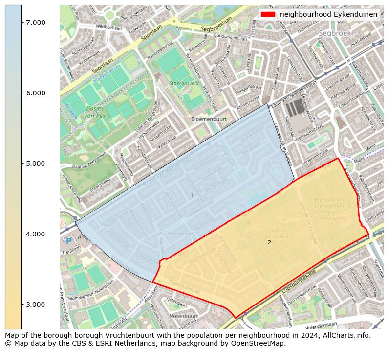 Image of the neighbourhood Eykenduinen at the map. This image is used as introduction to this page. This page shows a lot of information about the population in the neighbourhood Eykenduinen (such as the distribution by age groups of the residents, the composition of households, whether inhabitants are natives or Dutch with an immigration background, data about the houses (numbers, types, price development, use, type of property, ...) and more (car ownership, energy consumption, ...) based on open data from the Dutch Central Bureau of Statistics and various other sources!