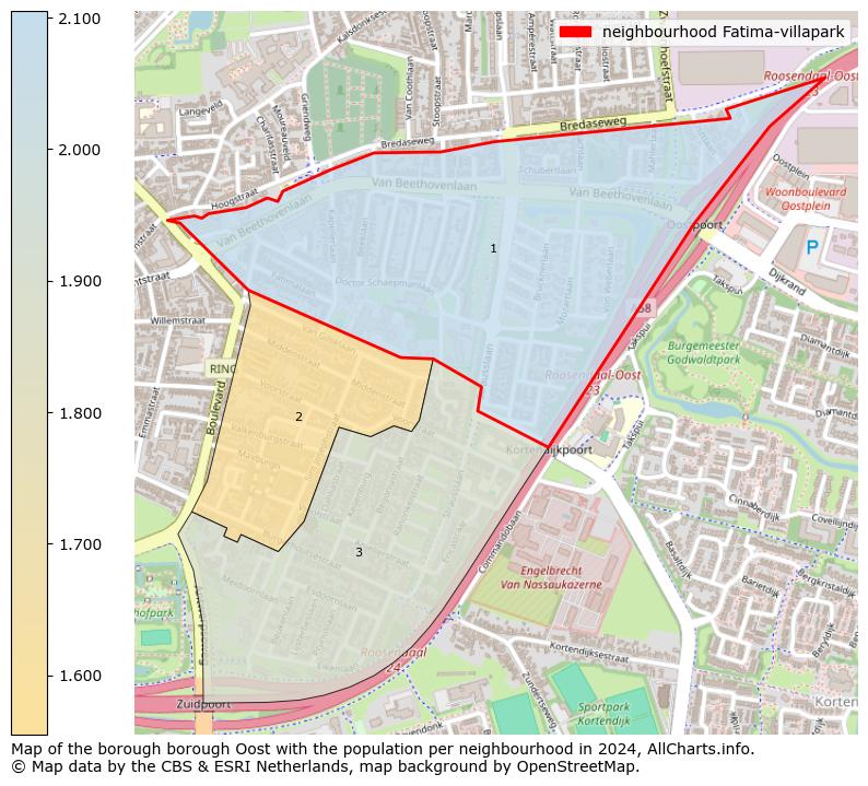 Image of the neighbourhood Fatima-villapark at the map. This image is used as introduction to this page. This page shows a lot of information about the population in the neighbourhood Fatima-villapark (such as the distribution by age groups of the residents, the composition of households, whether inhabitants are natives or Dutch with an immigration background, data about the houses (numbers, types, price development, use, type of property, ...) and more (car ownership, energy consumption, ...) based on open data from the Dutch Central Bureau of Statistics and various other sources!