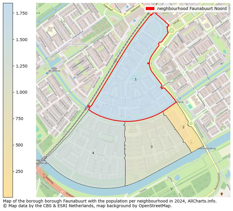 Image of the neighbourhood Faunabuurt Noord at the map. This image is used as introduction to this page. This page shows a lot of information about the population in the neighbourhood Faunabuurt Noord (such as the distribution by age groups of the residents, the composition of households, whether inhabitants are natives or Dutch with an immigration background, data about the houses (numbers, types, price development, use, type of property, ...) and more (car ownership, energy consumption, ...) based on open data from the Dutch Central Bureau of Statistics and various other sources!