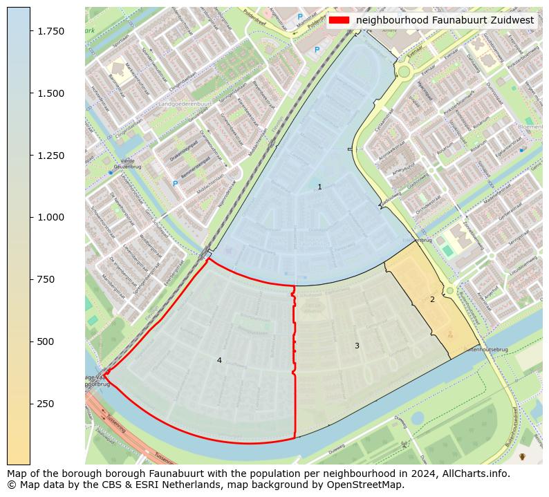 Image of the neighbourhood Faunabuurt Zuidwest at the map. This image is used as introduction to this page. This page shows a lot of information about the population in the neighbourhood Faunabuurt Zuidwest (such as the distribution by age groups of the residents, the composition of households, whether inhabitants are natives or Dutch with an immigration background, data about the houses (numbers, types, price development, use, type of property, ...) and more (car ownership, energy consumption, ...) based on open data from the Dutch Central Bureau of Statistics and various other sources!