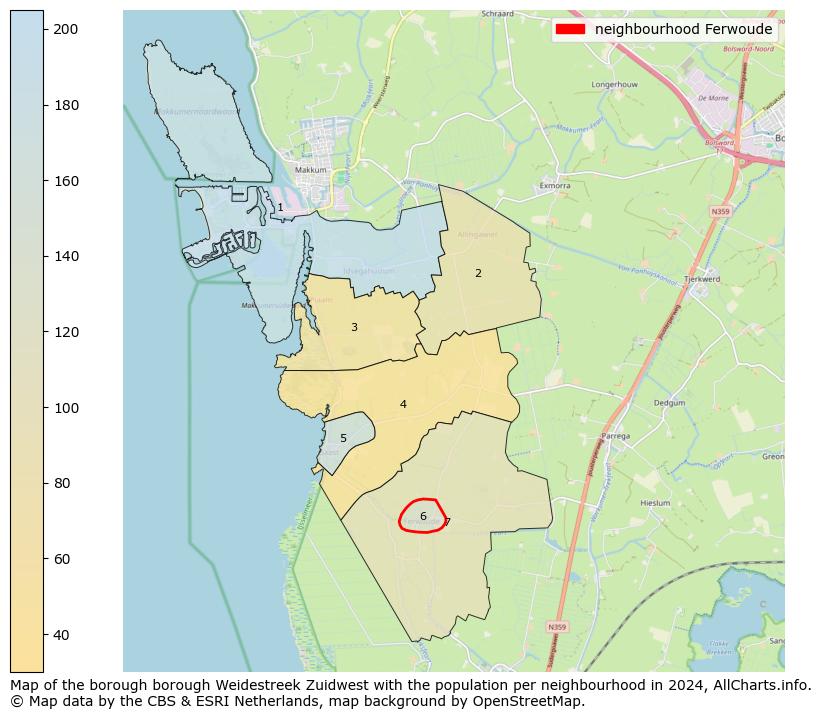 Image of the neighbourhood Ferwoude at the map. This image is used as introduction to this page. This page shows a lot of information about the population in the neighbourhood Ferwoude (such as the distribution by age groups of the residents, the composition of households, whether inhabitants are natives or Dutch with an immigration background, data about the houses (numbers, types, price development, use, type of property, ...) and more (car ownership, energy consumption, ...) based on open data from the Dutch Central Bureau of Statistics and various other sources!