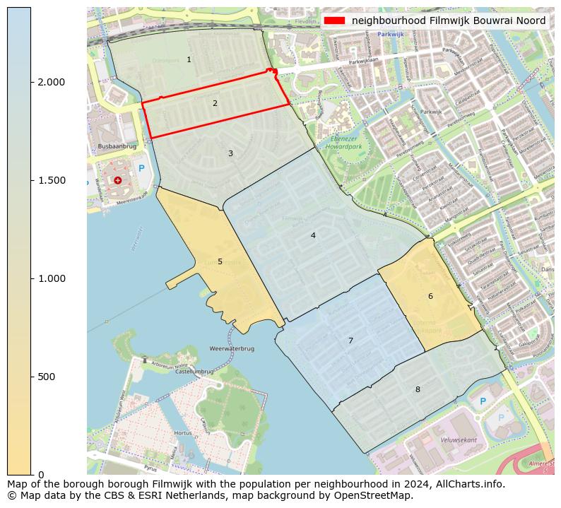 Image of the neighbourhood Filmwijk Bouwrai Noord at the map. This image is used as introduction to this page. This page shows a lot of information about the population in the neighbourhood Filmwijk Bouwrai Noord (such as the distribution by age groups of the residents, the composition of households, whether inhabitants are natives or Dutch with an immigration background, data about the houses (numbers, types, price development, use, type of property, ...) and more (car ownership, energy consumption, ...) based on open data from the Dutch Central Bureau of Statistics and various other sources!