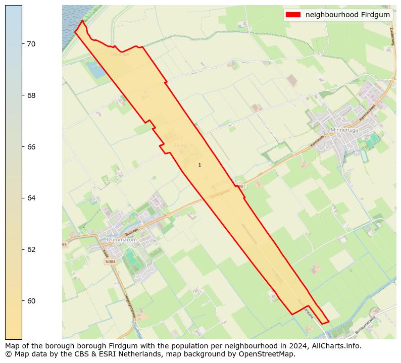 Image of the neighbourhood Firdgum at the map. This image is used as introduction to this page. This page shows a lot of information about the population in the neighbourhood Firdgum (such as the distribution by age groups of the residents, the composition of households, whether inhabitants are natives or Dutch with an immigration background, data about the houses (numbers, types, price development, use, type of property, ...) and more (car ownership, energy consumption, ...) based on open data from the Dutch Central Bureau of Statistics and various other sources!