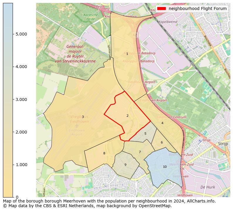 Image of the neighbourhood Flight Forum at the map. This image is used as introduction to this page. This page shows a lot of information about the population in the neighbourhood Flight Forum (such as the distribution by age groups of the residents, the composition of households, whether inhabitants are natives or Dutch with an immigration background, data about the houses (numbers, types, price development, use, type of property, ...) and more (car ownership, energy consumption, ...) based on open data from the Dutch Central Bureau of Statistics and various other sources!