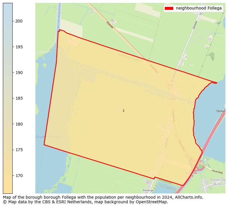 Image of the neighbourhood Follega at the map. This image is used as introduction to this page. This page shows a lot of information about the population in the neighbourhood Follega (such as the distribution by age groups of the residents, the composition of households, whether inhabitants are natives or Dutch with an immigration background, data about the houses (numbers, types, price development, use, type of property, ...) and more (car ownership, energy consumption, ...) based on open data from the Dutch Central Bureau of Statistics and various other sources!