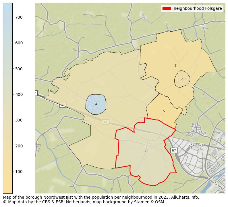 Map of the borough Noordwest IJlst with the population per neighbourhood in 2023. This page shows a lot of information about residents (such as the distribution by age groups, family composition, gender, native or Dutch with an immigration background, ...), homes (numbers, types, price development, use, type of property, ...) and more (car ownership, energy consumption, ...) based on open data from the Dutch Central Bureau of Statistics and various other sources!