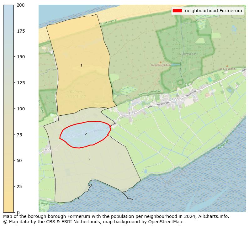 Image of the neighbourhood Formerum at the map. This image is used as introduction to this page. This page shows a lot of information about the population in the neighbourhood Formerum (such as the distribution by age groups of the residents, the composition of households, whether inhabitants are natives or Dutch with an immigration background, data about the houses (numbers, types, price development, use, type of property, ...) and more (car ownership, energy consumption, ...) based on open data from the Dutch Central Bureau of Statistics and various other sources!