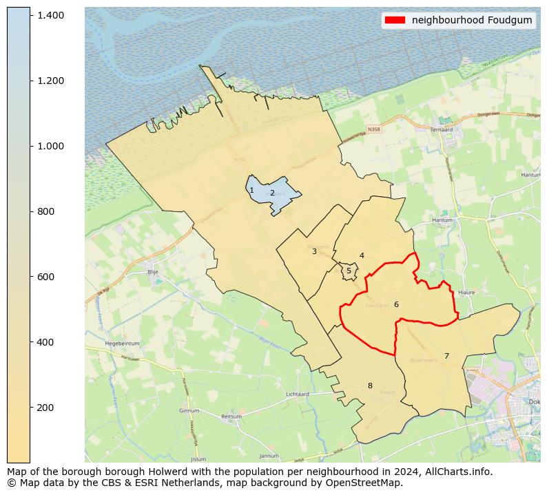 Image of the neighbourhood Foudgum at the map. This image is used as introduction to this page. This page shows a lot of information about the population in the neighbourhood Foudgum (such as the distribution by age groups of the residents, the composition of households, whether inhabitants are natives or Dutch with an immigration background, data about the houses (numbers, types, price development, use, type of property, ...) and more (car ownership, energy consumption, ...) based on open data from the Dutch Central Bureau of Statistics and various other sources!