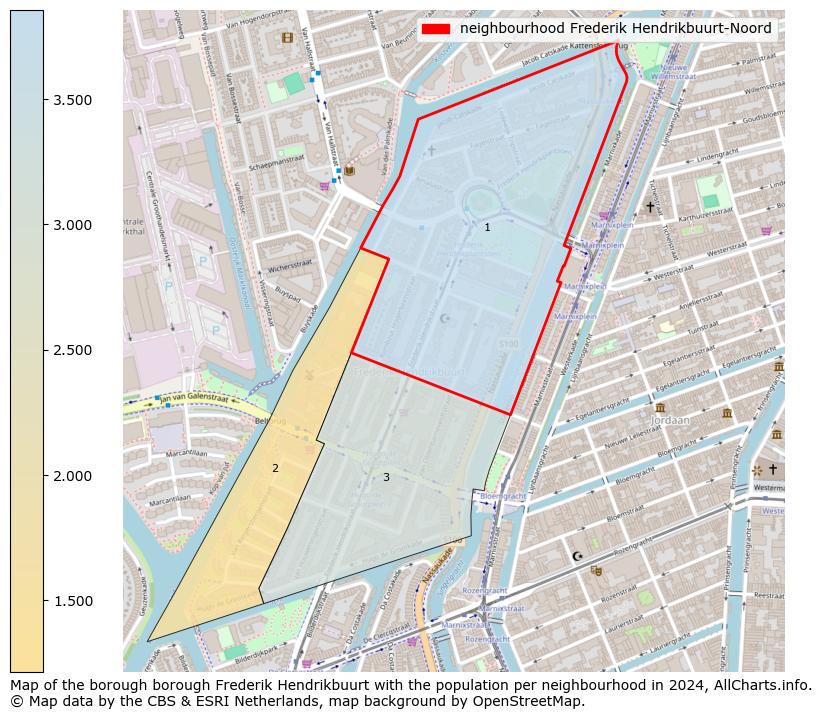 Image of the neighbourhood Frederik Hendrikbuurt-Noord at the map. This image is used as introduction to this page. This page shows a lot of information about the population in the neighbourhood Frederik Hendrikbuurt-Noord (such as the distribution by age groups of the residents, the composition of households, whether inhabitants are natives or Dutch with an immigration background, data about the houses (numbers, types, price development, use, type of property, ...) and more (car ownership, energy consumption, ...) based on open data from the Dutch Central Bureau of Statistics and various other sources!