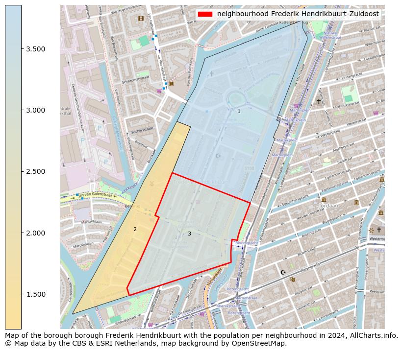 Image of the neighbourhood Frederik Hendrikbuurt-Zuidoost at the map. This image is used as introduction to this page. This page shows a lot of information about the population in the neighbourhood Frederik Hendrikbuurt-Zuidoost (such as the distribution by age groups of the residents, the composition of households, whether inhabitants are natives or Dutch with an immigration background, data about the houses (numbers, types, price development, use, type of property, ...) and more (car ownership, energy consumption, ...) based on open data from the Dutch Central Bureau of Statistics and various other sources!