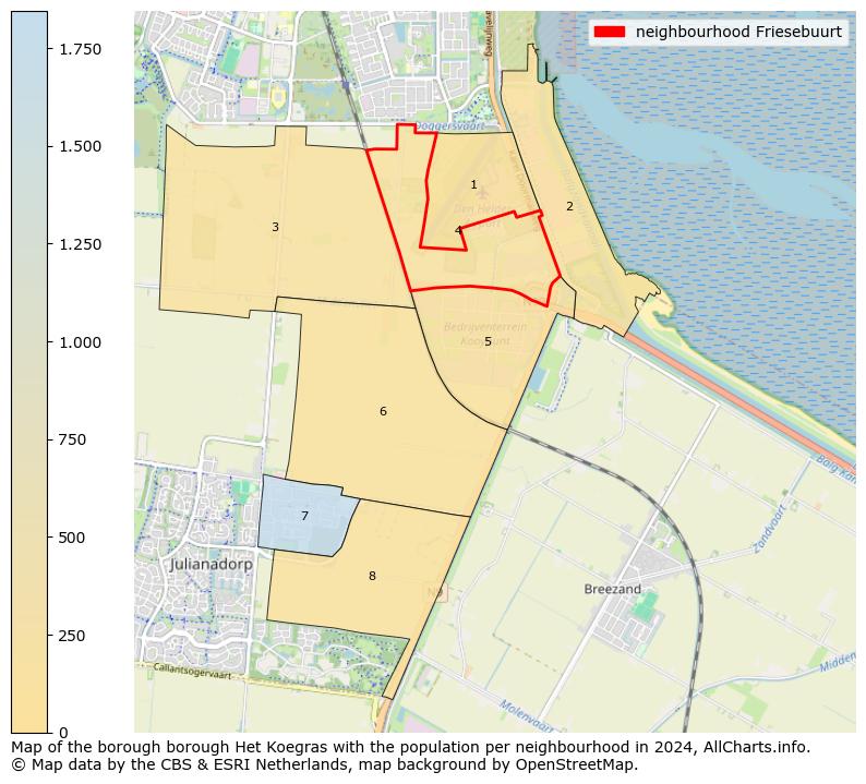 Image of the neighbourhood Friesebuurt at the map. This image is used as introduction to this page. This page shows a lot of information about the population in the neighbourhood Friesebuurt (such as the distribution by age groups of the residents, the composition of households, whether inhabitants are natives or Dutch with an immigration background, data about the houses (numbers, types, price development, use, type of property, ...) and more (car ownership, energy consumption, ...) based on open data from the Dutch Central Bureau of Statistics and various other sources!