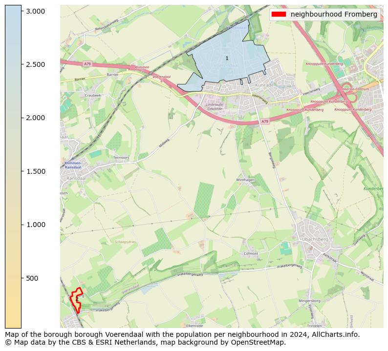 Image of the neighbourhood Fromberg at the map. This image is used as introduction to this page. This page shows a lot of information about the population in the neighbourhood Fromberg (such as the distribution by age groups of the residents, the composition of households, whether inhabitants are natives or Dutch with an immigration background, data about the houses (numbers, types, price development, use, type of property, ...) and more (car ownership, energy consumption, ...) based on open data from the Dutch Central Bureau of Statistics and various other sources!