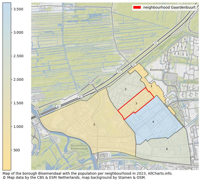 Map of the borough Bloemendaal with the population per neighbourhood in 2023. This page shows a lot of information about residents (such as the distribution by age groups, family composition, gender, native or Dutch with an immigration background, ...), homes (numbers, types, price development, use, type of property, ...) and more (car ownership, energy consumption, ...) based on open data from the Dutch Central Bureau of Statistics and various other sources!
