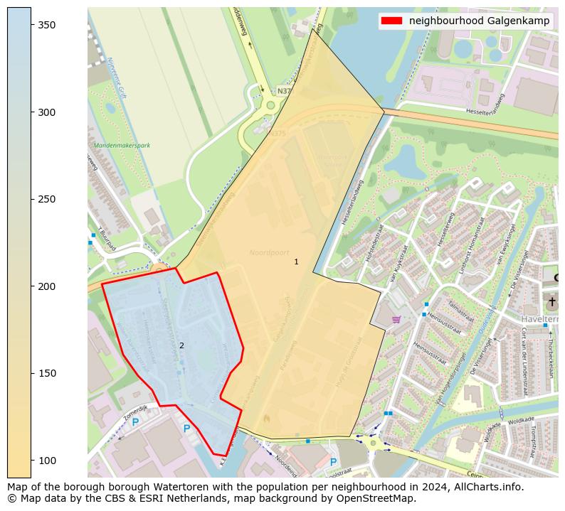 Image of the neighbourhood Galgenkamp at the map. This image is used as introduction to this page. This page shows a lot of information about the population in the neighbourhood Galgenkamp (such as the distribution by age groups of the residents, the composition of households, whether inhabitants are natives or Dutch with an immigration background, data about the houses (numbers, types, price development, use, type of property, ...) and more (car ownership, energy consumption, ...) based on open data from the Dutch Central Bureau of Statistics and various other sources!