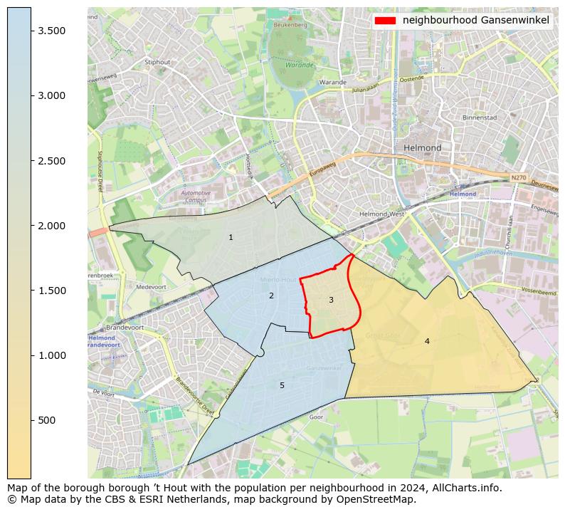 Image of the neighbourhood Gansenwinkel at the map. This image is used as introduction to this page. This page shows a lot of information about the population in the neighbourhood Gansenwinkel (such as the distribution by age groups of the residents, the composition of households, whether inhabitants are natives or Dutch with an immigration background, data about the houses (numbers, types, price development, use, type of property, ...) and more (car ownership, energy consumption, ...) based on open data from the Dutch Central Bureau of Statistics and various other sources!