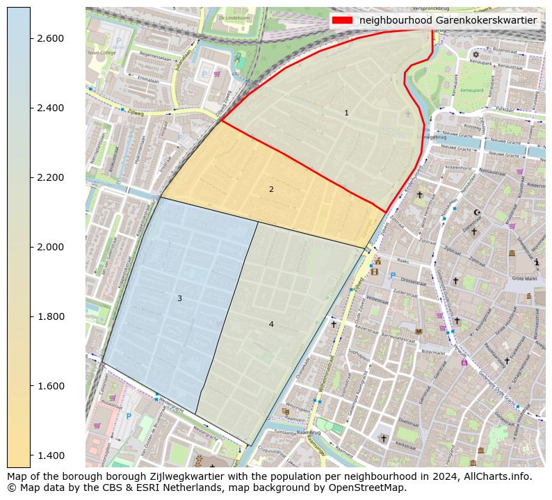 Image of the neighbourhood Garenkokerskwartier at the map. This image is used as introduction to this page. This page shows a lot of information about the population in the neighbourhood Garenkokerskwartier (such as the distribution by age groups of the residents, the composition of households, whether inhabitants are natives or Dutch with an immigration background, data about the houses (numbers, types, price development, use, type of property, ...) and more (car ownership, energy consumption, ...) based on open data from the Dutch Central Bureau of Statistics and various other sources!