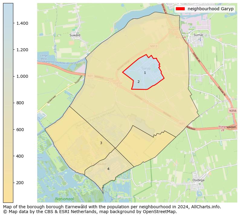 Image of the neighbourhood Garyp at the map. This image is used as introduction to this page. This page shows a lot of information about the population in the neighbourhood Garyp (such as the distribution by age groups of the residents, the composition of households, whether inhabitants are natives or Dutch with an immigration background, data about the houses (numbers, types, price development, use, type of property, ...) and more (car ownership, energy consumption, ...) based on open data from the Dutch Central Bureau of Statistics and various other sources!