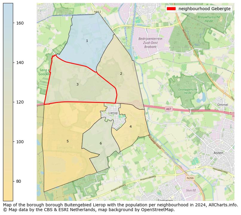 Image of the neighbourhood Gebergte at the map. This image is used as introduction to this page. This page shows a lot of information about the population in the neighbourhood Gebergte (such as the distribution by age groups of the residents, the composition of households, whether inhabitants are natives or Dutch with an immigration background, data about the houses (numbers, types, price development, use, type of property, ...) and more (car ownership, energy consumption, ...) based on open data from the Dutch Central Bureau of Statistics and various other sources!