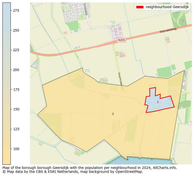 Image of the neighbourhood Geersdijk at the map. This image is used as introduction to this page. This page shows a lot of information about the population in the neighbourhood Geersdijk (such as the distribution by age groups of the residents, the composition of households, whether inhabitants are natives or Dutch with an immigration background, data about the houses (numbers, types, price development, use, type of property, ...) and more (car ownership, energy consumption, ...) based on open data from the Dutch Central Bureau of Statistics and various other sources!