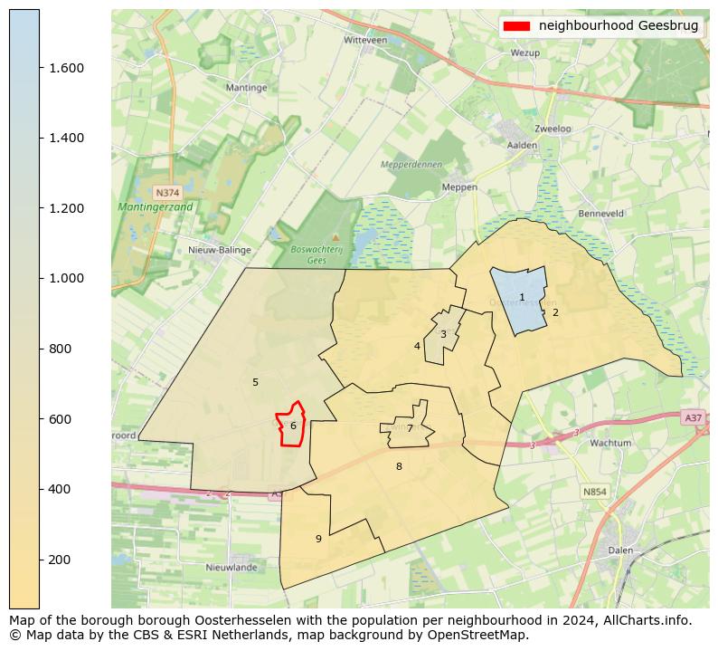 Image of the neighbourhood Geesbrug at the map. This image is used as introduction to this page. This page shows a lot of information about the population in the neighbourhood Geesbrug (such as the distribution by age groups of the residents, the composition of households, whether inhabitants are natives or Dutch with an immigration background, data about the houses (numbers, types, price development, use, type of property, ...) and more (car ownership, energy consumption, ...) based on open data from the Dutch Central Bureau of Statistics and various other sources!