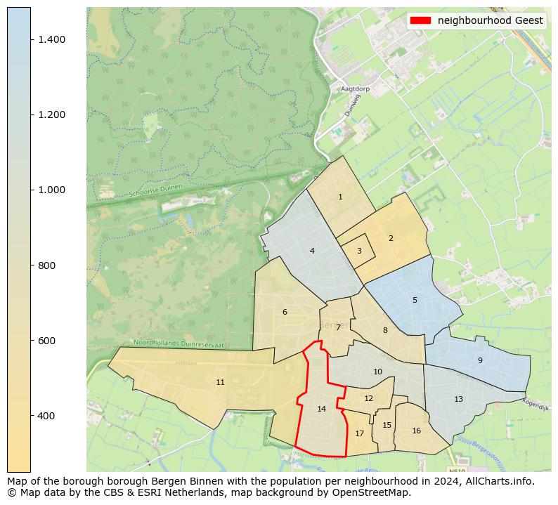 Image of the neighbourhood Geest at the map. This image is used as introduction to this page. This page shows a lot of information about the population in the neighbourhood Geest (such as the distribution by age groups of the residents, the composition of households, whether inhabitants are natives or Dutch with an immigration background, data about the houses (numbers, types, price development, use, type of property, ...) and more (car ownership, energy consumption, ...) based on open data from the Dutch Central Bureau of Statistics and various other sources!