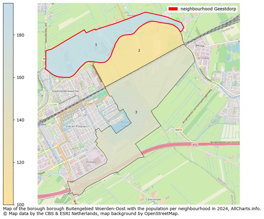 Image of the neighbourhood Geestdorp at the map. This image is used as introduction to this page. This page shows a lot of information about the population in the neighbourhood Geestdorp (such as the distribution by age groups of the residents, the composition of households, whether inhabitants are natives or Dutch with an immigration background, data about the houses (numbers, types, price development, use, type of property, ...) and more (car ownership, energy consumption, ...) based on open data from the Dutch Central Bureau of Statistics and various other sources!