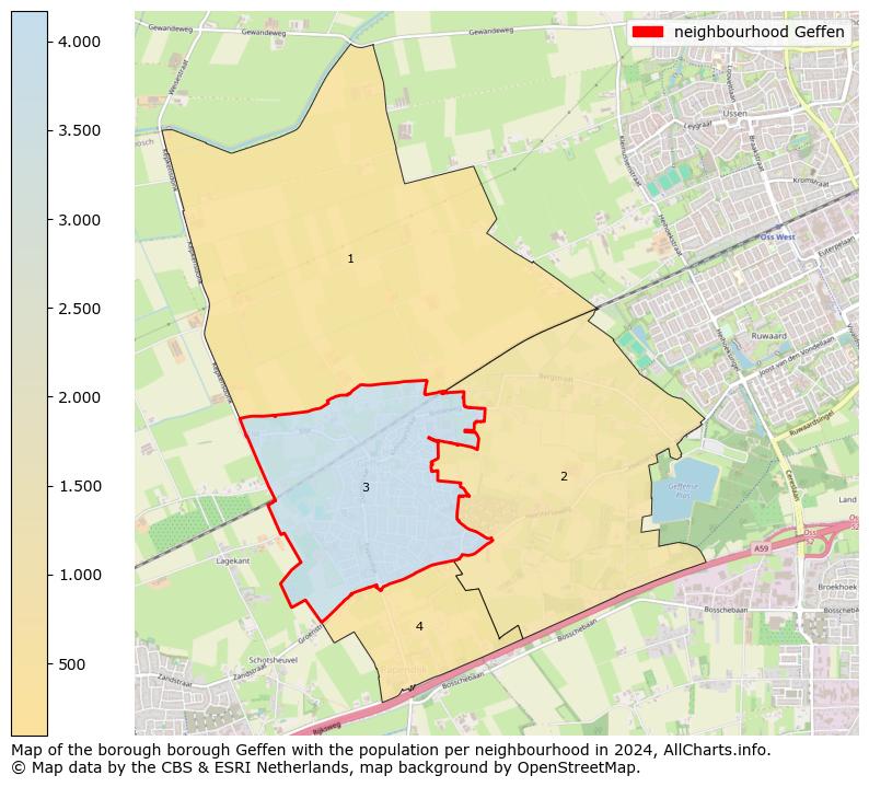 Image of the neighbourhood Geffen at the map. This image is used as introduction to this page. This page shows a lot of information about the population in the neighbourhood Geffen (such as the distribution by age groups of the residents, the composition of households, whether inhabitants are natives or Dutch with an immigration background, data about the houses (numbers, types, price development, use, type of property, ...) and more (car ownership, energy consumption, ...) based on open data from the Dutch Central Bureau of Statistics and various other sources!