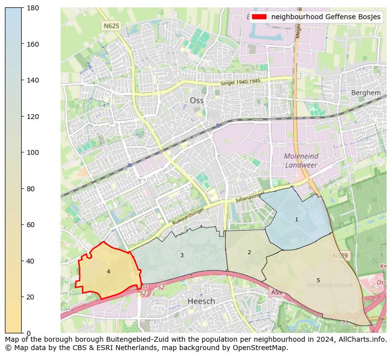 Image of the neighbourhood Geffense Bosjes at the map. This image is used as introduction to this page. This page shows a lot of information about the population in the neighbourhood Geffense Bosjes (such as the distribution by age groups of the residents, the composition of households, whether inhabitants are natives or Dutch with an immigration background, data about the houses (numbers, types, price development, use, type of property, ...) and more (car ownership, energy consumption, ...) based on open data from the Dutch Central Bureau of Statistics and various other sources!