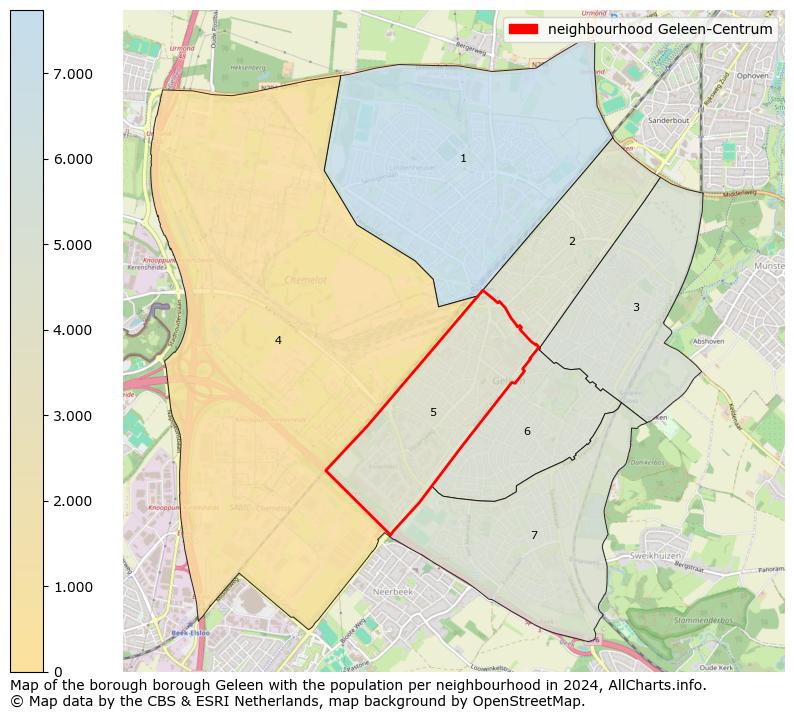 Image of the neighbourhood Geleen-Centrum at the map. This image is used as introduction to this page. This page shows a lot of information about the population in the neighbourhood Geleen-Centrum (such as the distribution by age groups of the residents, the composition of households, whether inhabitants are natives or Dutch with an immigration background, data about the houses (numbers, types, price development, use, type of property, ...) and more (car ownership, energy consumption, ...) based on open data from the Dutch Central Bureau of Statistics and various other sources!