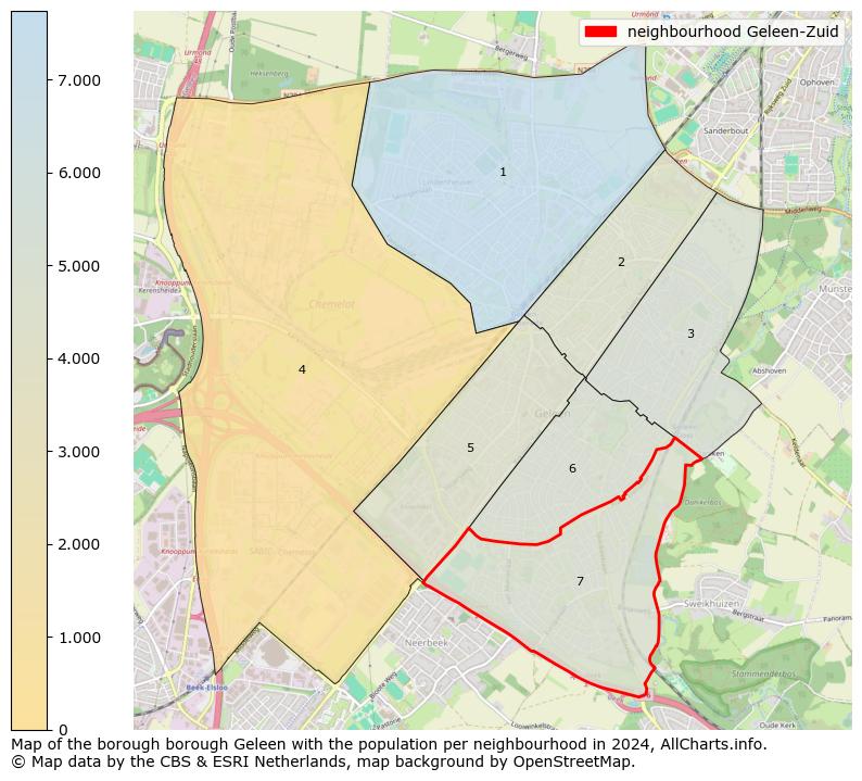 Image of the neighbourhood Geleen-Zuid at the map. This image is used as introduction to this page. This page shows a lot of information about the population in the neighbourhood Geleen-Zuid (such as the distribution by age groups of the residents, the composition of households, whether inhabitants are natives or Dutch with an immigration background, data about the houses (numbers, types, price development, use, type of property, ...) and more (car ownership, energy consumption, ...) based on open data from the Dutch Central Bureau of Statistics and various other sources!