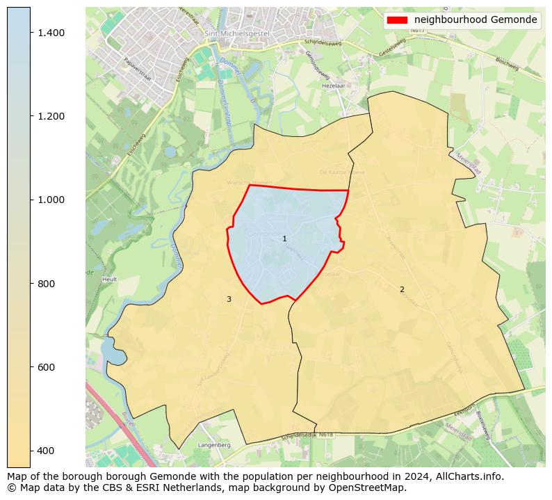 Image of the neighbourhood Gemonde at the map. This image is used as introduction to this page. This page shows a lot of information about the population in the neighbourhood Gemonde (such as the distribution by age groups of the residents, the composition of households, whether inhabitants are natives or Dutch with an immigration background, data about the houses (numbers, types, price development, use, type of property, ...) and more (car ownership, energy consumption, ...) based on open data from the Dutch Central Bureau of Statistics and various other sources!