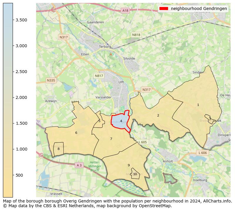 Image of the neighbourhood Gendringen at the map. This image is used as introduction to this page. This page shows a lot of information about the population in the neighbourhood Gendringen (such as the distribution by age groups of the residents, the composition of households, whether inhabitants are natives or Dutch with an immigration background, data about the houses (numbers, types, price development, use, type of property, ...) and more (car ownership, energy consumption, ...) based on open data from the Dutch Central Bureau of Statistics and various other sources!