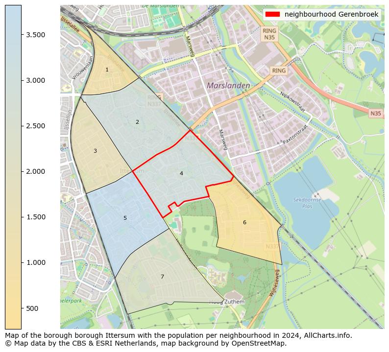 Image of the neighbourhood Gerenbroek at the map. This image is used as introduction to this page. This page shows a lot of information about the population in the neighbourhood Gerenbroek (such as the distribution by age groups of the residents, the composition of households, whether inhabitants are natives or Dutch with an immigration background, data about the houses (numbers, types, price development, use, type of property, ...) and more (car ownership, energy consumption, ...) based on open data from the Dutch Central Bureau of Statistics and various other sources!