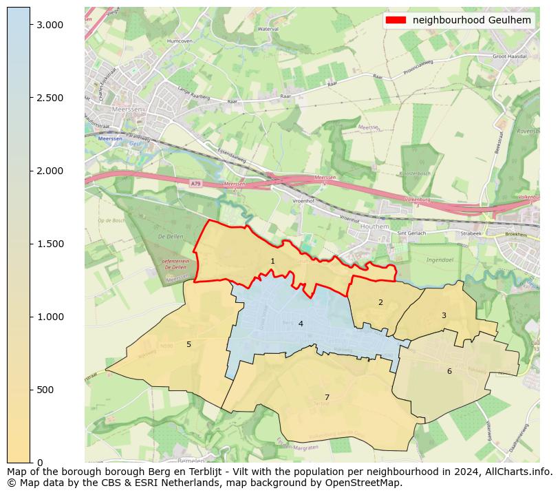 Image of the neighbourhood Geulhem at the map. This image is used as introduction to this page. This page shows a lot of information about the population in the neighbourhood Geulhem (such as the distribution by age groups of the residents, the composition of households, whether inhabitants are natives or Dutch with an immigration background, data about the houses (numbers, types, price development, use, type of property, ...) and more (car ownership, energy consumption, ...) based on open data from the Dutch Central Bureau of Statistics and various other sources!