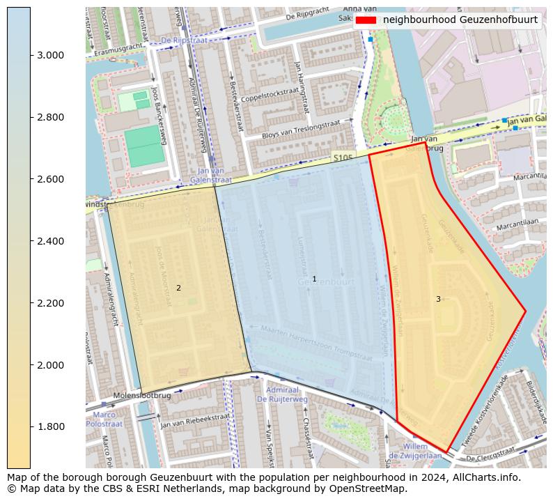 Image of the neighbourhood Geuzenhofbuurt at the map. This image is used as introduction to this page. This page shows a lot of information about the population in the neighbourhood Geuzenhofbuurt (such as the distribution by age groups of the residents, the composition of households, whether inhabitants are natives or Dutch with an immigration background, data about the houses (numbers, types, price development, use, type of property, ...) and more (car ownership, energy consumption, ...) based on open data from the Dutch Central Bureau of Statistics and various other sources!