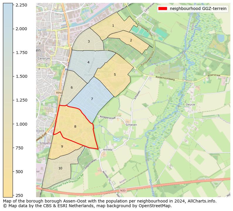 Image of the neighbourhood GGZ-terrein at the map. This image is used as introduction to this page. This page shows a lot of information about the population in the neighbourhood GGZ-terrein (such as the distribution by age groups of the residents, the composition of households, whether inhabitants are natives or Dutch with an immigration background, data about the houses (numbers, types, price development, use, type of property, ...) and more (car ownership, energy consumption, ...) based on open data from the Dutch Central Bureau of Statistics and various other sources!