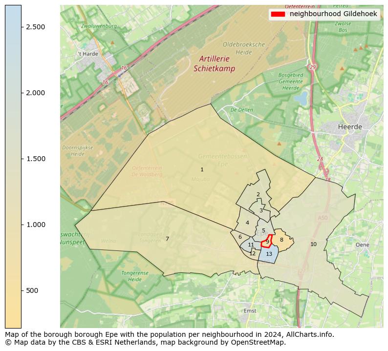 Image of the neighbourhood Gildehoek at the map. This image is used as introduction to this page. This page shows a lot of information about the population in the neighbourhood Gildehoek (such as the distribution by age groups of the residents, the composition of households, whether inhabitants are natives or Dutch with an immigration background, data about the houses (numbers, types, price development, use, type of property, ...) and more (car ownership, energy consumption, ...) based on open data from the Dutch Central Bureau of Statistics and various other sources!