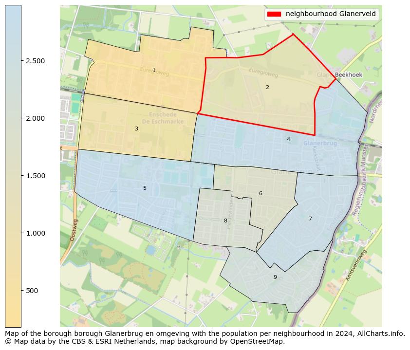 Image of the neighbourhood Glanerveld at the map. This image is used as introduction to this page. This page shows a lot of information about the population in the neighbourhood Glanerveld (such as the distribution by age groups of the residents, the composition of households, whether inhabitants are natives or Dutch with an immigration background, data about the houses (numbers, types, price development, use, type of property, ...) and more (car ownership, energy consumption, ...) based on open data from the Dutch Central Bureau of Statistics and various other sources!