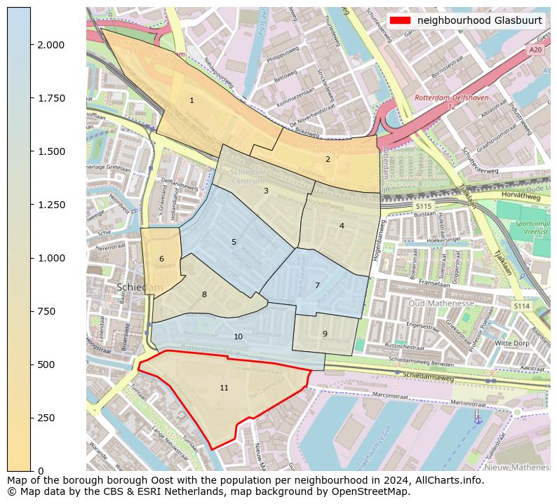 Image of the neighbourhood Glasbuurt at the map. This image is used as introduction to this page. This page shows a lot of information about the population in the neighbourhood Glasbuurt (such as the distribution by age groups of the residents, the composition of households, whether inhabitants are natives or Dutch with an immigration background, data about the houses (numbers, types, price development, use, type of property, ...) and more (car ownership, energy consumption, ...) based on open data from the Dutch Central Bureau of Statistics and various other sources!