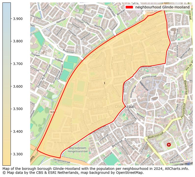 Image of the neighbourhood Glinde-Hooiland at the map. This image is used as introduction to this page. This page shows a lot of information about the population in the neighbourhood Glinde-Hooiland (such as the distribution by age groups of the residents, the composition of households, whether inhabitants are natives or Dutch with an immigration background, data about the houses (numbers, types, price development, use, type of property, ...) and more (car ownership, energy consumption, ...) based on open data from the Dutch Central Bureau of Statistics and various other sources!