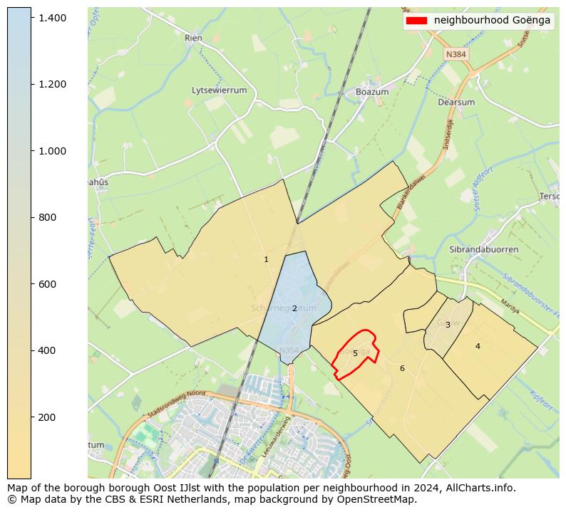 Image of the neighbourhood Goënga at the map. This image is used as introduction to this page. This page shows a lot of information about the population in the neighbourhood Goënga (such as the distribution by age groups of the residents, the composition of households, whether inhabitants are natives or Dutch with an immigration background, data about the houses (numbers, types, price development, use, type of property, ...) and more (car ownership, energy consumption, ...) based on open data from the Dutch Central Bureau of Statistics and various other sources!