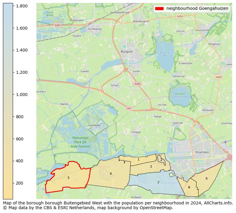 Image of the neighbourhood Goengahuizen at the map. This image is used as introduction to this page. This page shows a lot of information about the population in the neighbourhood Goengahuizen (such as the distribution by age groups of the residents, the composition of households, whether inhabitants are natives or Dutch with an immigration background, data about the houses (numbers, types, price development, use, type of property, ...) and more (car ownership, energy consumption, ...) based on open data from the Dutch Central Bureau of Statistics and various other sources!