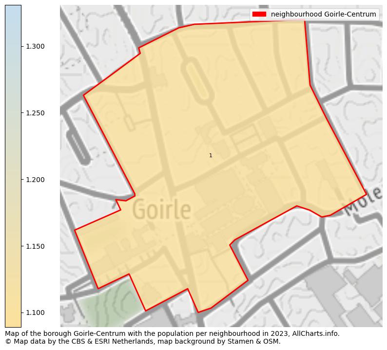 Map of the borough Goirle-Centrum with the population per neighbourhood in 2023. This page shows a lot of information about residents (such as the distribution by age groups, family composition, gender, native or Dutch with an immigration background, ...), homes (numbers, types, price development, use, type of property, ...) and more (car ownership, energy consumption, ...) based on open data from the Dutch Central Bureau of Statistics and various other sources!