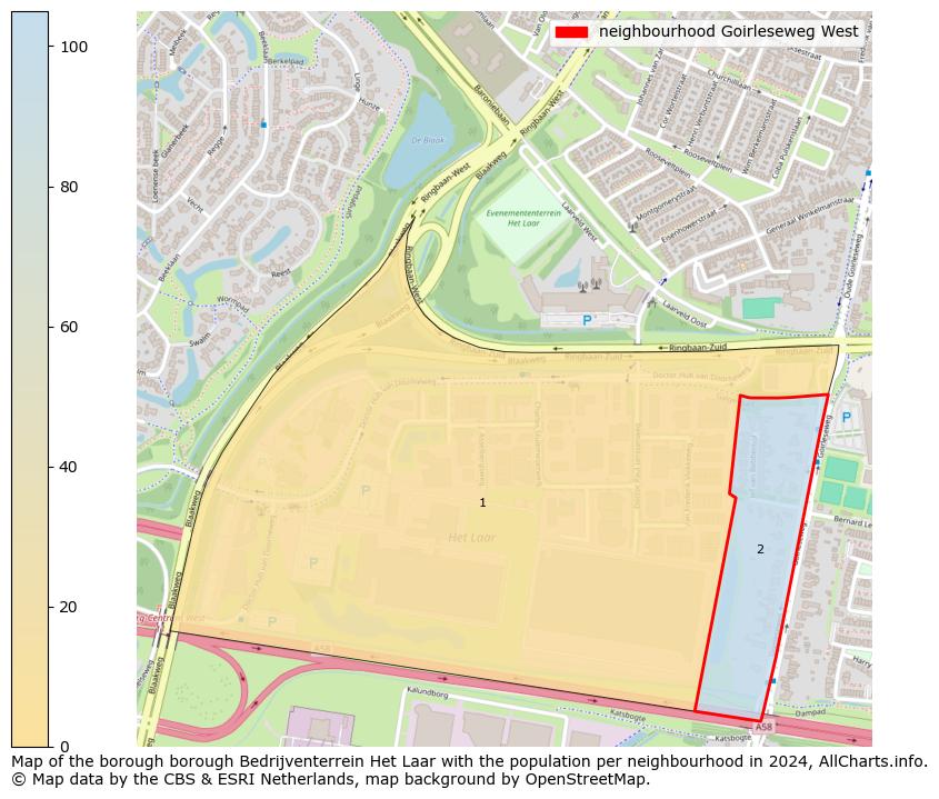 Image of the neighbourhood Goirleseweg West at the map. This image is used as introduction to this page. This page shows a lot of information about the population in the neighbourhood Goirleseweg West (such as the distribution by age groups of the residents, the composition of households, whether inhabitants are natives or Dutch with an immigration background, data about the houses (numbers, types, price development, use, type of property, ...) and more (car ownership, energy consumption, ...) based on open data from the Dutch Central Bureau of Statistics and various other sources!