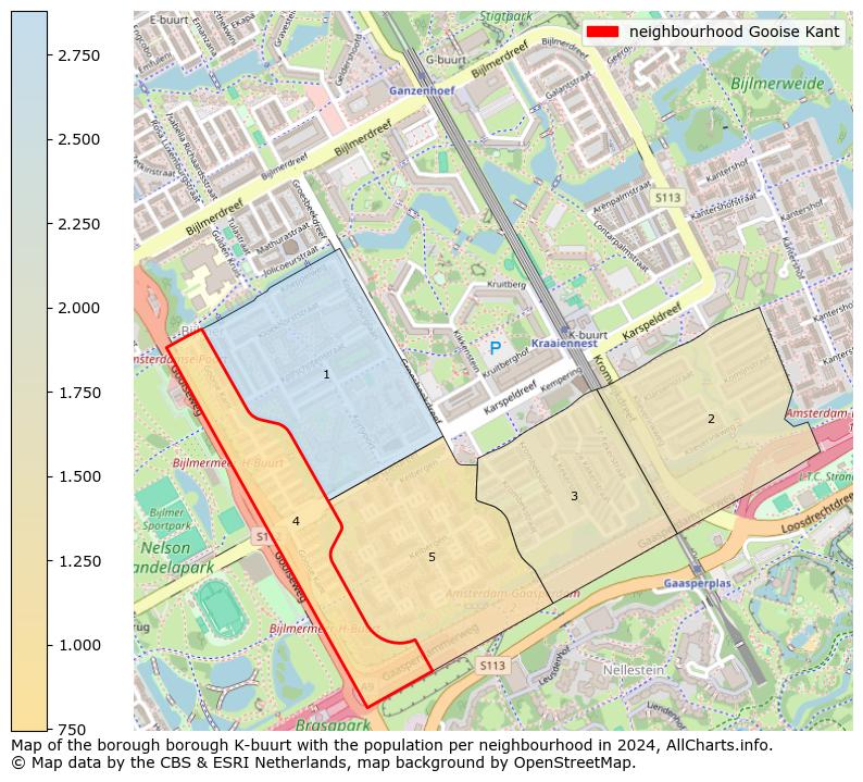 Image of the neighbourhood Gooise Kant at the map. This image is used as introduction to this page. This page shows a lot of information about the population in the neighbourhood Gooise Kant (such as the distribution by age groups of the residents, the composition of households, whether inhabitants are natives or Dutch with an immigration background, data about the houses (numbers, types, price development, use, type of property, ...) and more (car ownership, energy consumption, ...) based on open data from the Dutch Central Bureau of Statistics and various other sources!