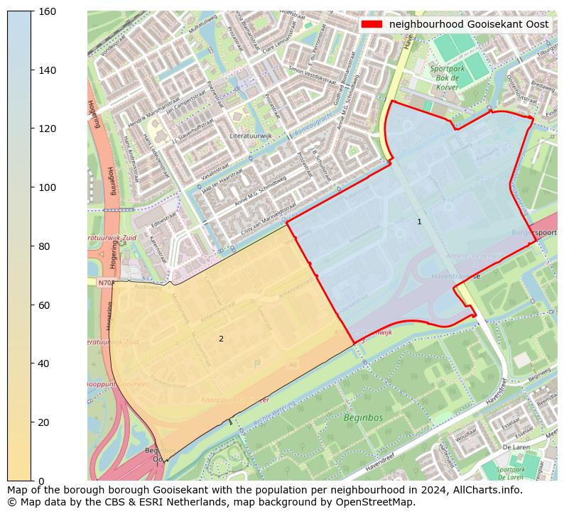 Image of the neighbourhood Gooisekant Oost at the map. This image is used as introduction to this page. This page shows a lot of information about the population in the neighbourhood Gooisekant Oost (such as the distribution by age groups of the residents, the composition of households, whether inhabitants are natives or Dutch with an immigration background, data about the houses (numbers, types, price development, use, type of property, ...) and more (car ownership, energy consumption, ...) based on open data from the Dutch Central Bureau of Statistics and various other sources!