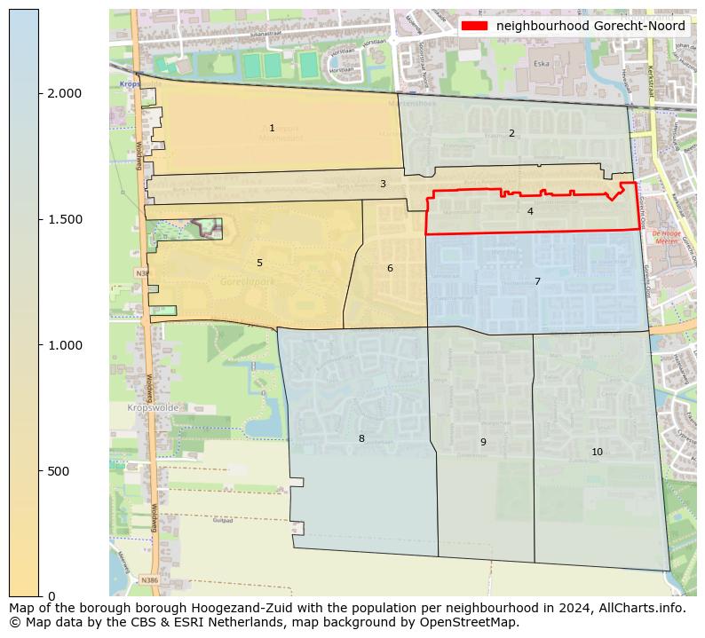 Image of the neighbourhood Gorecht-Noord at the map. This image is used as introduction to this page. This page shows a lot of information about the population in the neighbourhood Gorecht-Noord (such as the distribution by age groups of the residents, the composition of households, whether inhabitants are natives or Dutch with an immigration background, data about the houses (numbers, types, price development, use, type of property, ...) and more (car ownership, energy consumption, ...) based on open data from the Dutch Central Bureau of Statistics and various other sources!