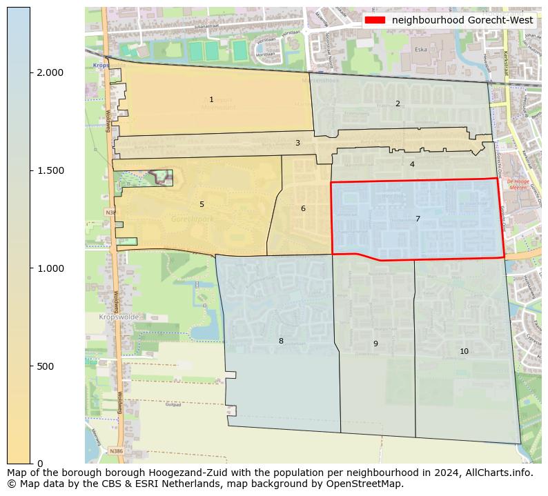 Image of the neighbourhood Gorecht-West at the map. This image is used as introduction to this page. This page shows a lot of information about the population in the neighbourhood Gorecht-West (such as the distribution by age groups of the residents, the composition of households, whether inhabitants are natives or Dutch with an immigration background, data about the houses (numbers, types, price development, use, type of property, ...) and more (car ownership, energy consumption, ...) based on open data from the Dutch Central Bureau of Statistics and various other sources!